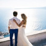 Символическая свадьба в Санторини